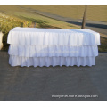 Modern Style and Fashion Design White Table Skirt
